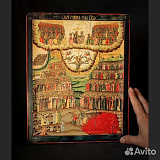 Икона ручной работы "Страшный Суд"