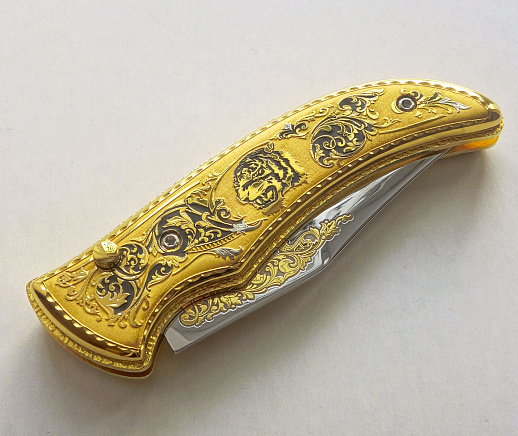 Нож складной "Tiger". Златоуст купить с доставкой Нож складной "Tiger". Златоуст