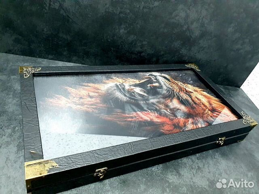 Резные нарды «Львиное сердце» купить с доставкой Резные нарды «Львиное сердце»