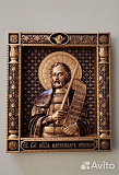 Икона резная Александр Невский