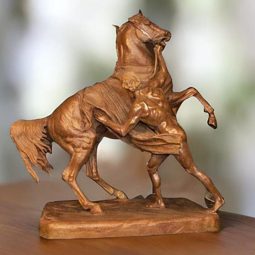 Бронзовая композиция "Возничий с лошадью" купить с доставкой Бронзовая композиция "Возничий с лошадью"
